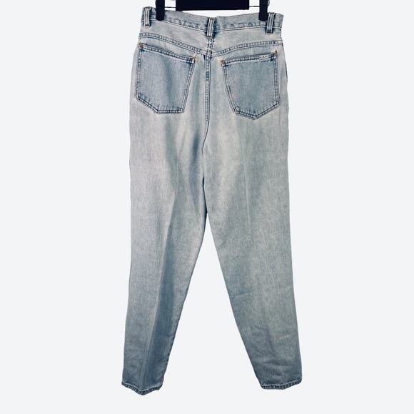 Bill Blass Vintage High Waisted Light Wash Mom Jeans Size 10 Rigid Denim Y2K 90s - Picture 6 of 12